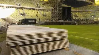 Ostatnie przygotowania do występu gwiazdy