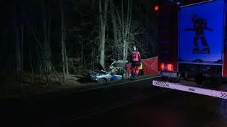 18-latka uderzyła autem w drzewo, na miejscu zginęło dwuletnie dziecko