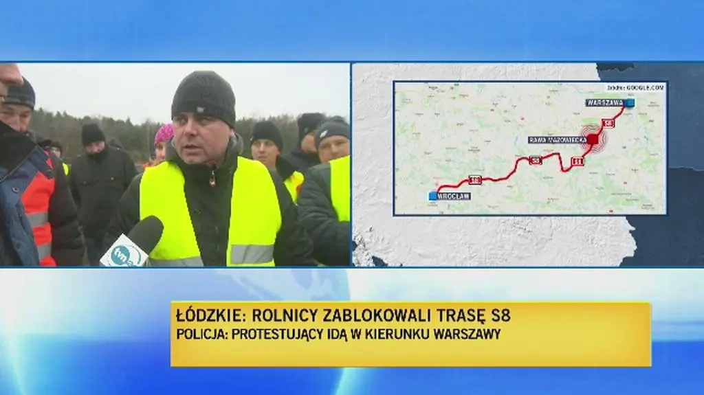 Protestujący chcą iść na Warszawę