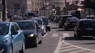 W centrum Gdańska od rana tworzą się korki 