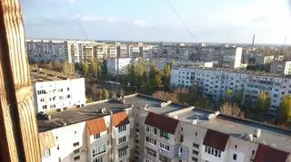 Budynki mieszkalne w Nowej Kachowce. Zdjęcie ilustracyjne 