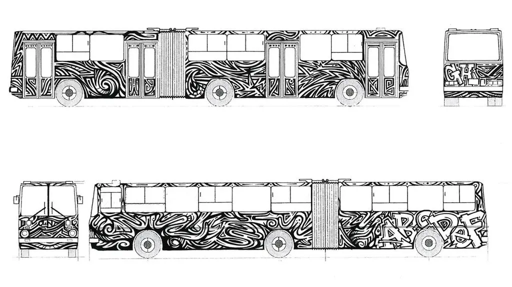 Projekt autobusowego graffiti