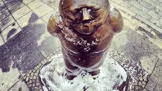 Jeden z wrocławskich krasnali