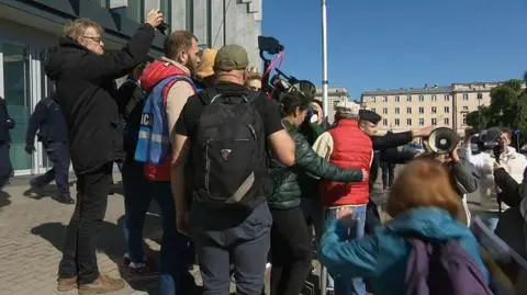 Policyjna interwencja wobec protestujących