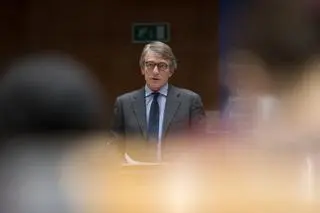 Przewodniczący Parlamentu Europejskiego David Sassoli