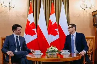 Justin Trudeau i Mateusz Morawiecki