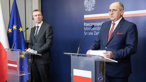 Ministrowie spraw zagranicznych Łotwy i Polski