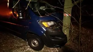 Powodem kolizji była panująca gołoledź