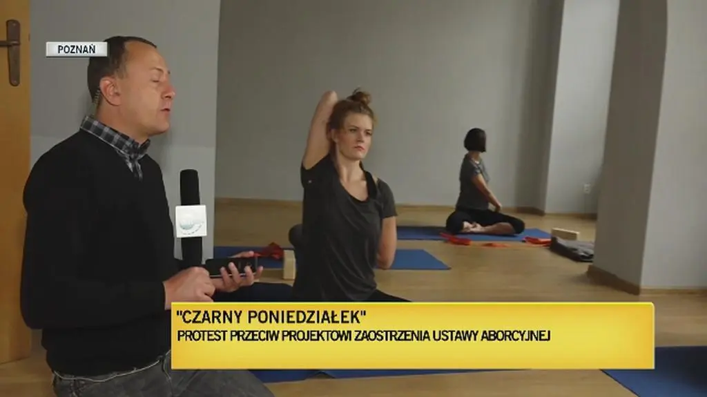 Joga w Poznaniu. "Czarny poniedziałek"