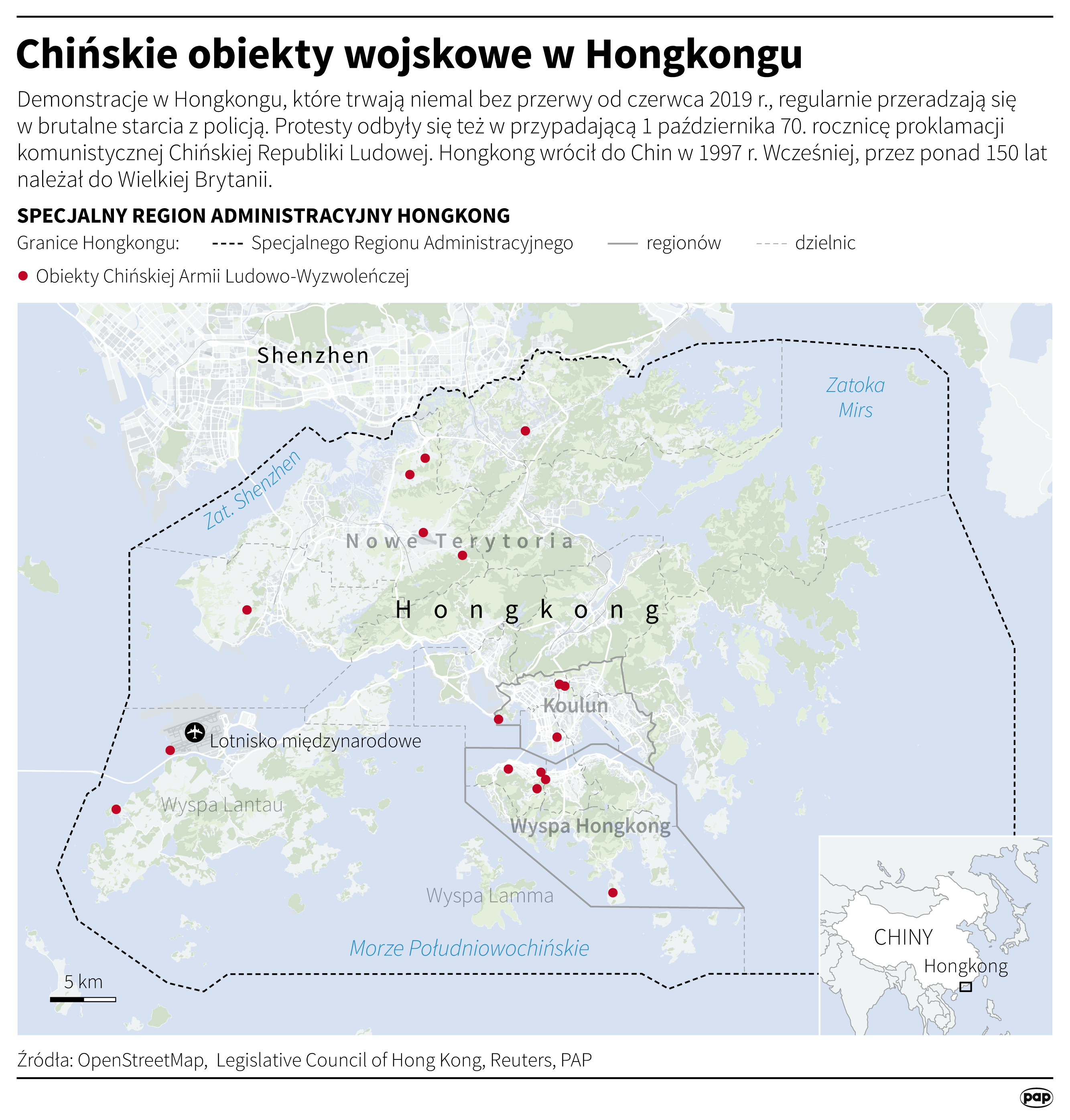 Chińskie obiekty wojskowe w Hongkongu
