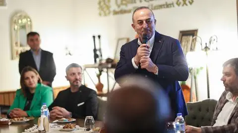 Szef tureckiej dyplomacji Mevlut Cavusoglu 