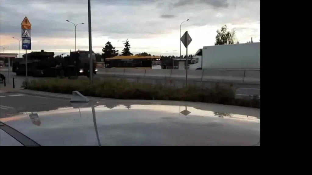 Transport czołgów w Warszawie