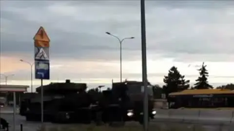 Transport czołgów w Warszawie