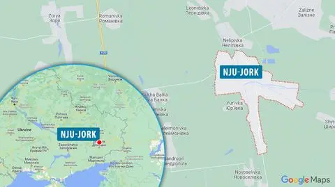 Rosjanie zaatakowali Nju-Jork w Donbasie bombami lotniczymi