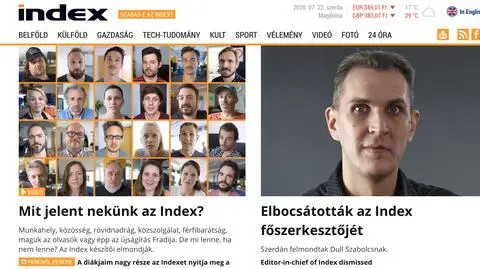 Redaktor naczelny portalu Index.hu zwolniony 