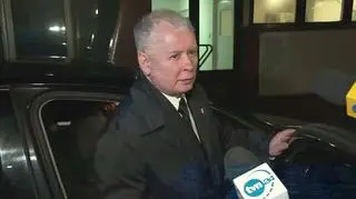 Jarosław Kaczyński nie chciał rozmawiać z dziennikarzami 