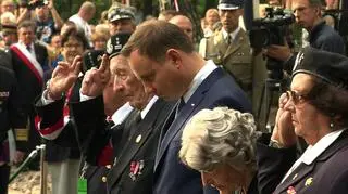 Uroczyste złożenie wieńców na Powązkach Wojskowych 