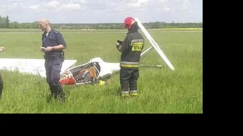 Pilot trafił do szpitala