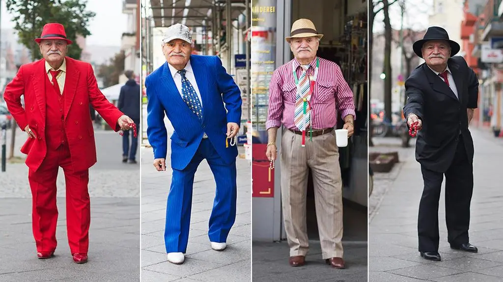 Stylowy staruszek. Nigdy nie ubiera się tak samo