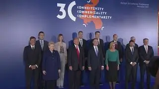 Donald Trump podczas szczytu Trójmorza