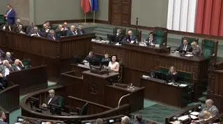 Wystąpienie Anny Paluch w Sejmie zakłócone okrzykami opozycji 