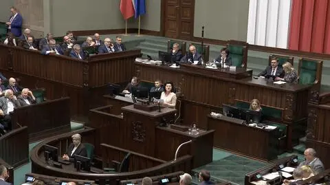 Wystąpienie Anny Paluch w Sejmie zakłócone okrzykami opozycji 