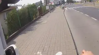 Rajd motocyklisty po galeriach handlowych i chodnikach. Popełnił ponad 30 wykroczeń
