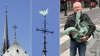 Odnaleziono relikwiarz w kształcie koguta z iglicy