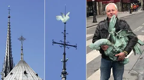 Odnaleziono relikwiarz w kształcie koguta z iglicy