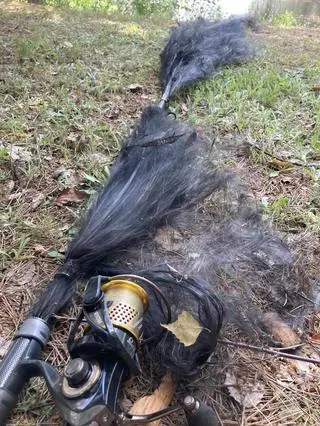 Piorun zniszczył wędkę