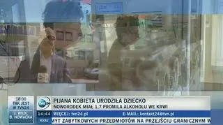 Pijana kobieta urodziła dziecko. Miało 1,7 promila alkoholu