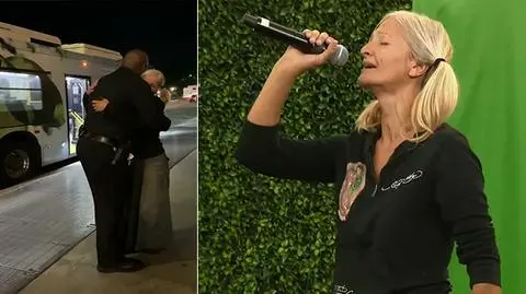 Emily Zamourka, bezdomna śpiewaczka z Los Angeles, spotkała się z policjantem, który nagrał jej śpiew