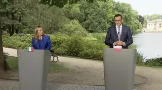 Giorgia Meloni and Mateusz Morawiecki