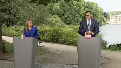 Mateusz Morawiecki i Giorgia Meloni