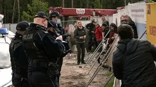 Protestujących spisała policja