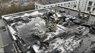 Spłonęła jedna trzecia dachu