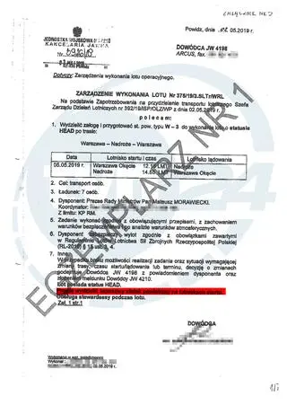 Dlaczego dwa śmigłowce poleciały do Nadroża? "Proszę wydzielić zapasowy statek powietrzny na lotniskach startu"