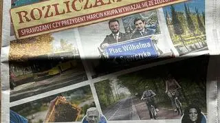 Gazetka Rozliczamy Krupę - laurka prezydenta Katowic