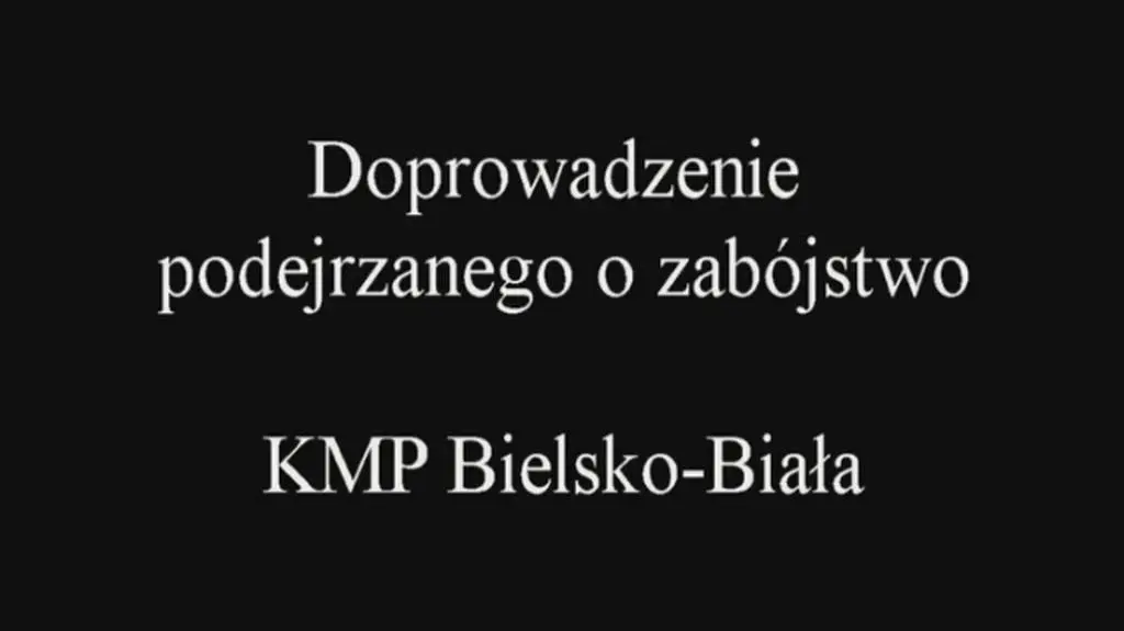 Doprowadzenie do prokuratury podejrzanego o zabicie żony