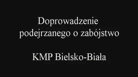 Doprowadzenie do prokuratury podejrzanego o zabicie żony
