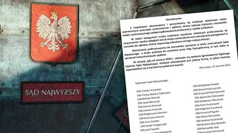Sędziowie Sądu Najwyższego przeciwko  "podporządkowywaniu prokuratury i sądów politykom"