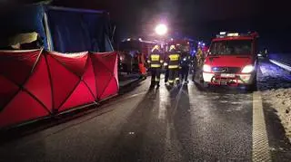 Wypadek na autostradzie A1