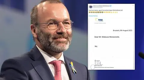 Weber odpisuje Morawieckiemu? "Bardzo łatwo jest zrobić z tego podróbkę"