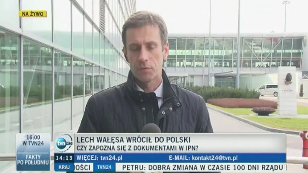 Lech Wałęsa załatwia sprawy w Warszawie i wraca do Gdańska