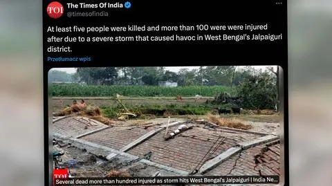 Zabici i ponad sto rannych w wyniku silnej burzy