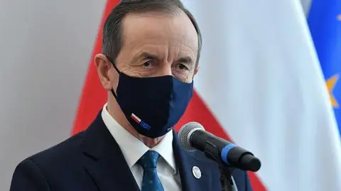 Tomasz Grodzki na konferencji prasowej