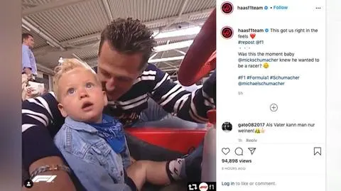 Mick Schumacher w piękny sposób podziękował rodzicom