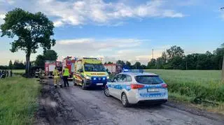Kierowca ciężarówki trafił do szpitala
