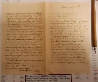 Napisany w polskim Lwowie list zięcia do teścia z 1868 roku
