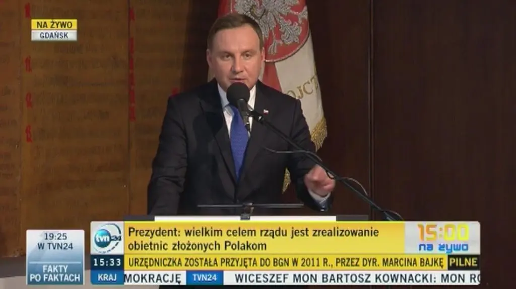 Druga część wystąpienia Andrzeja Dudy